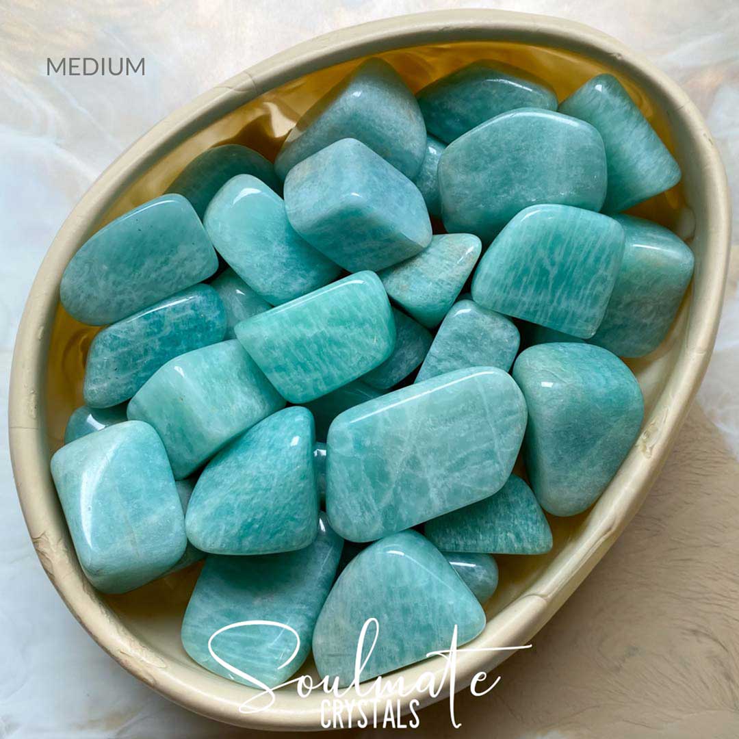 AMAZONITE TUMBLED STONE GRADE A