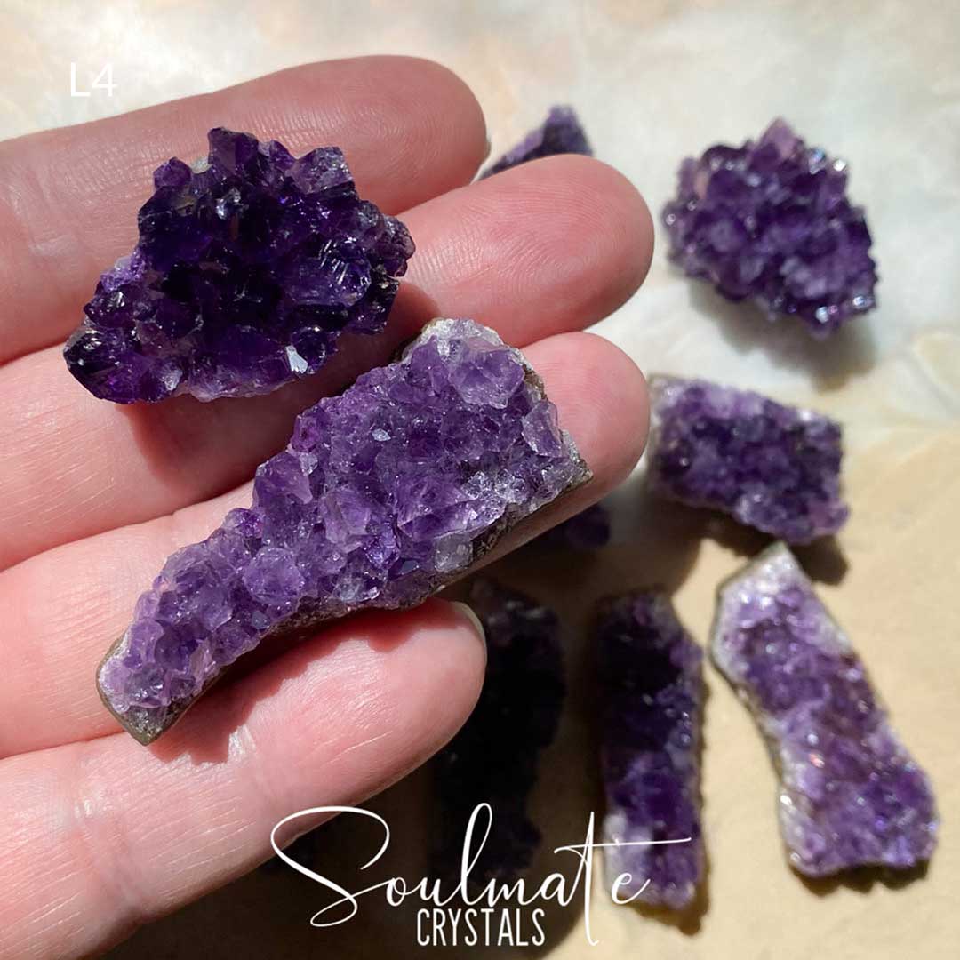 AMETHYST RAW NATURAL CRYSTAL CLUSTER MINI 2XQB