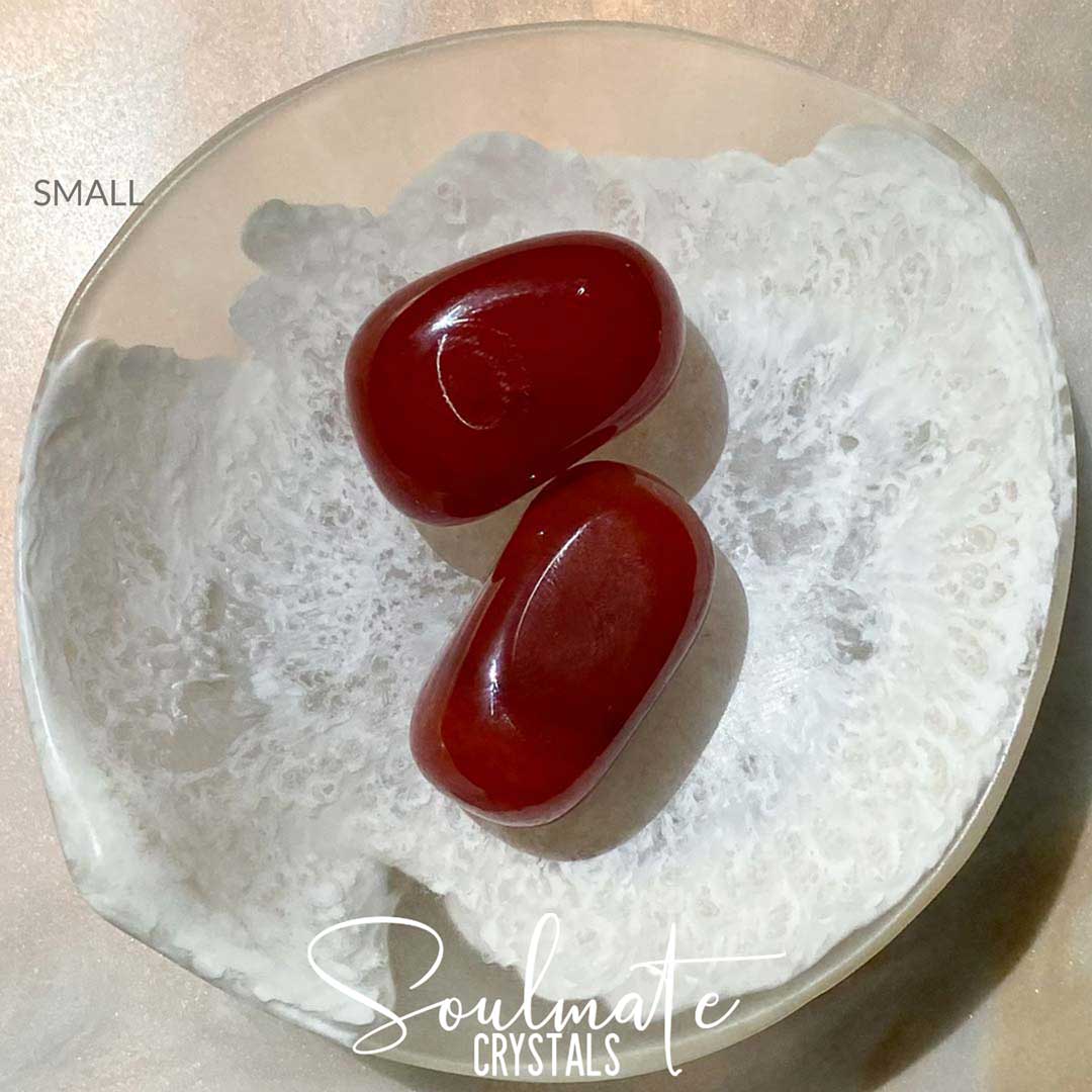 CARNELIAN TUMBLED STONE EQ