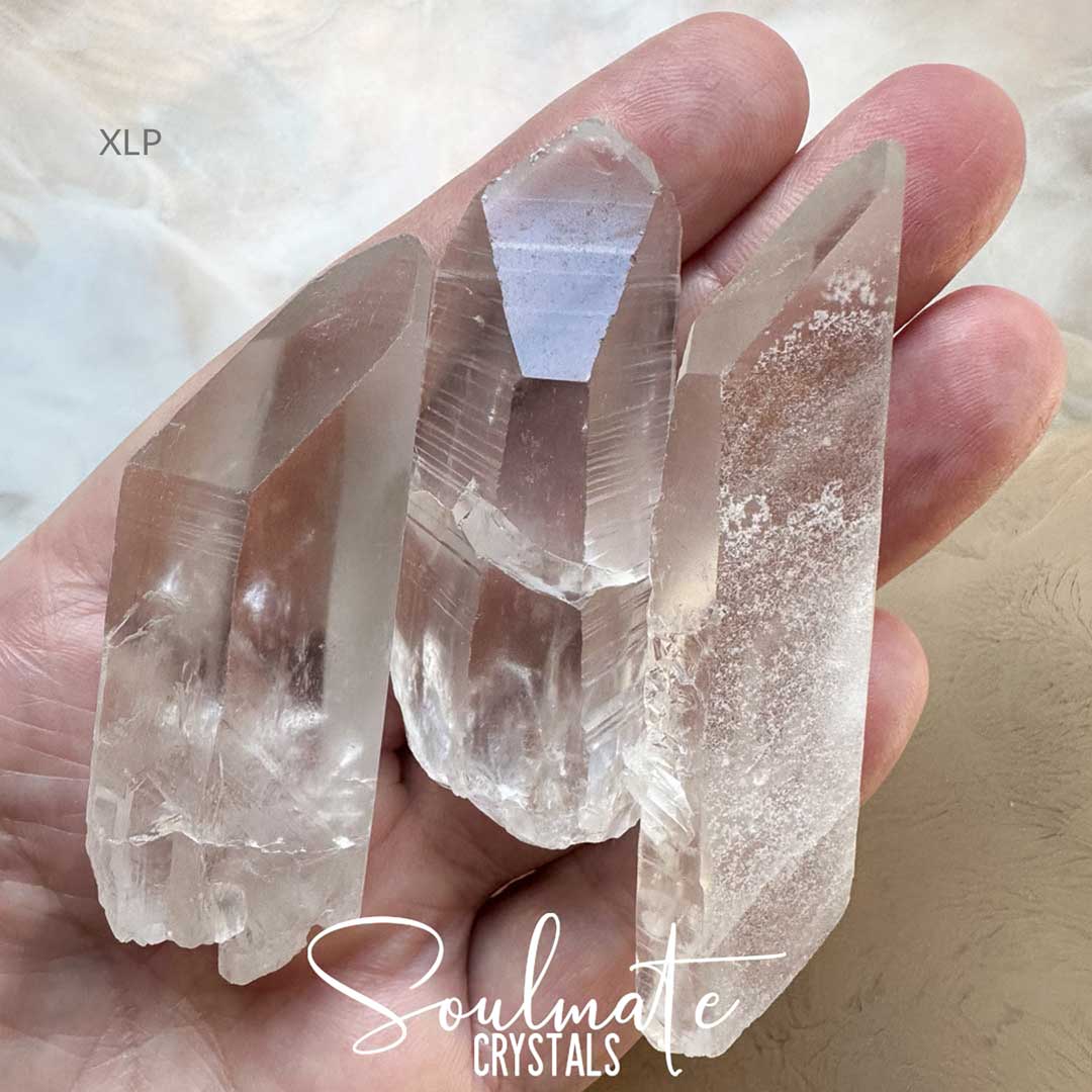 LEMURIAN QUARTZ CLEAR RAW NATURAL CRYSTAL POINT GRADE A