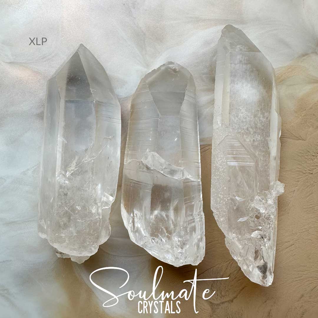 LEMURIAN QUARTZ CLEAR RAW NATURAL CRYSTAL POINT GRADE A