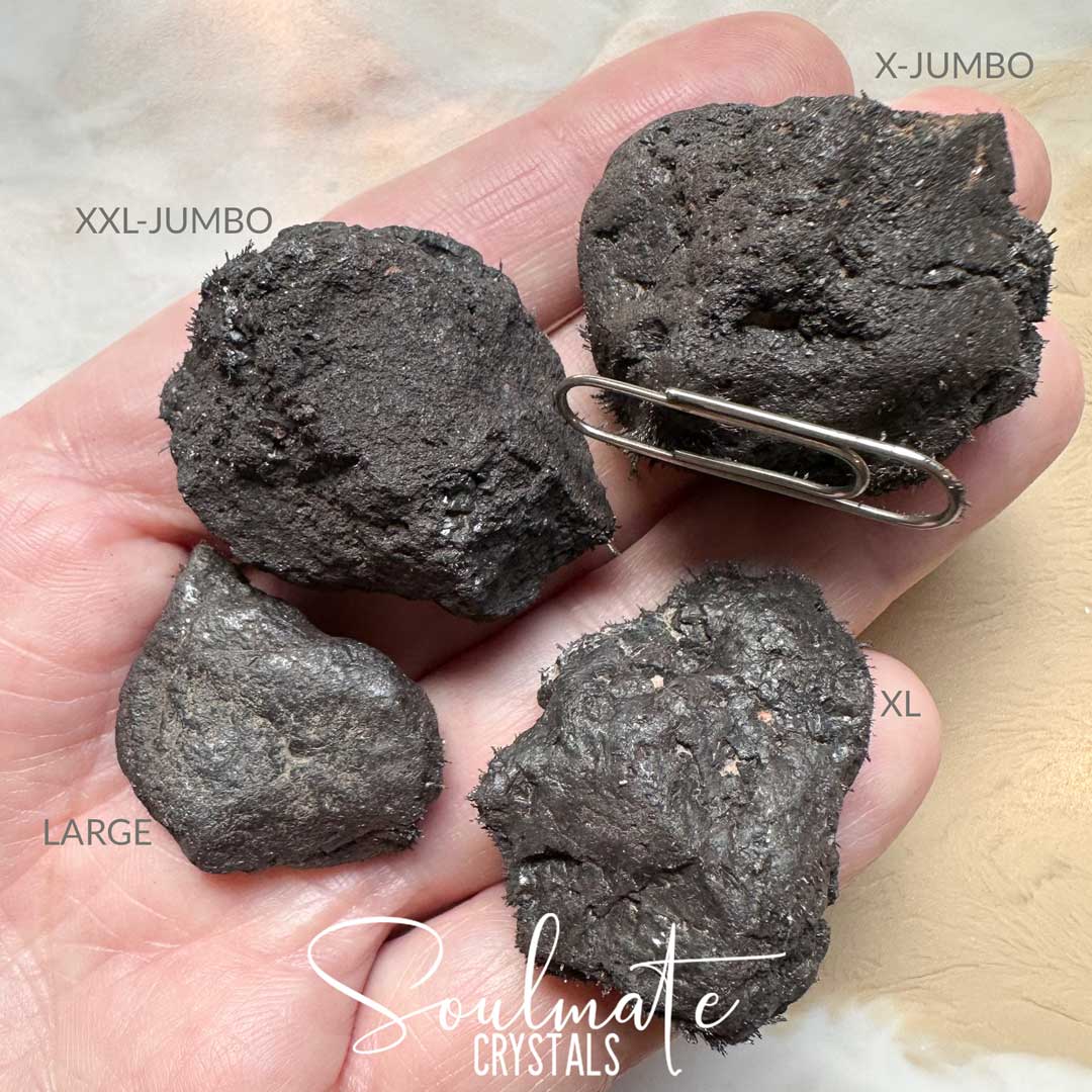 Soulmate Crystals Lodestone Raw Natural Stone, Magnetized Metallic Brown Black Iron Oxide Magnetite Mineral for Manifestation, Transformation, Strength, Grounding, Stability, Attraction, Abundance, Change, Visualisation, Earth Star Chakra Anchoring.