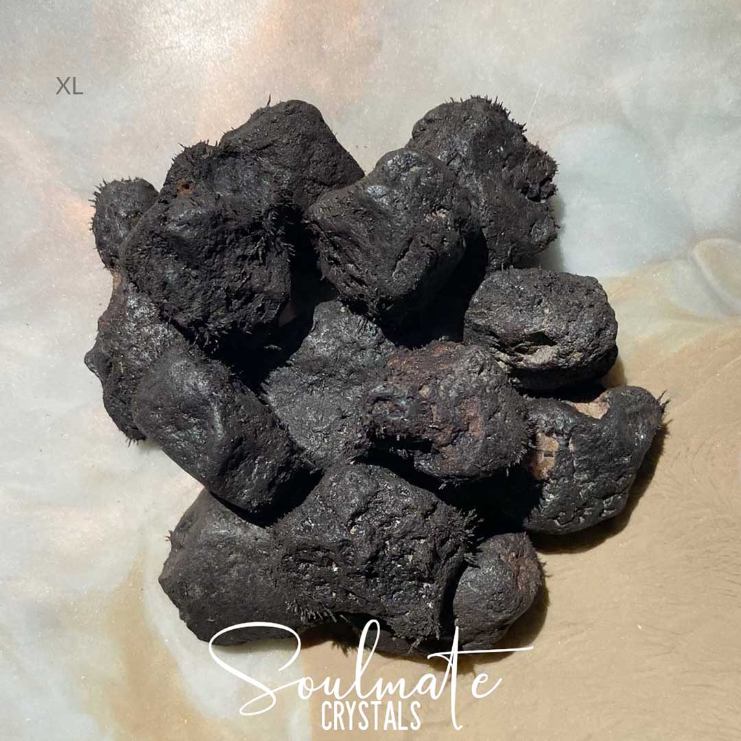 Soulmate Crystals Lodestone Raw Natural Stone, Magnetized Metallic Brown Black Iron Oxide Magnetite Mineral for Manifestation, Transformation, Strength, Grounding, Stability, Attraction, Abundance, Change, Visualisation, Earth Star Chakra Anchoring.