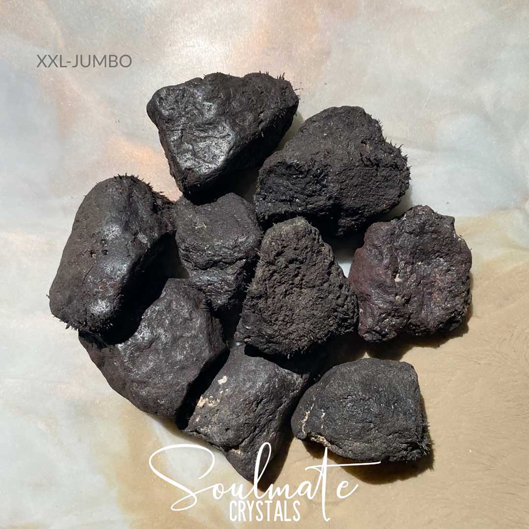 Soulmate Crystals Lodestone Raw Natural Stone, Magnetized Metallic Brown Black Iron Oxide Magnetite Mineral for Manifestation, Transformation, Strength, Grounding, Stability, Attraction, Abundance, Change, Visualisation, Earth Star Chakra Anchoring.