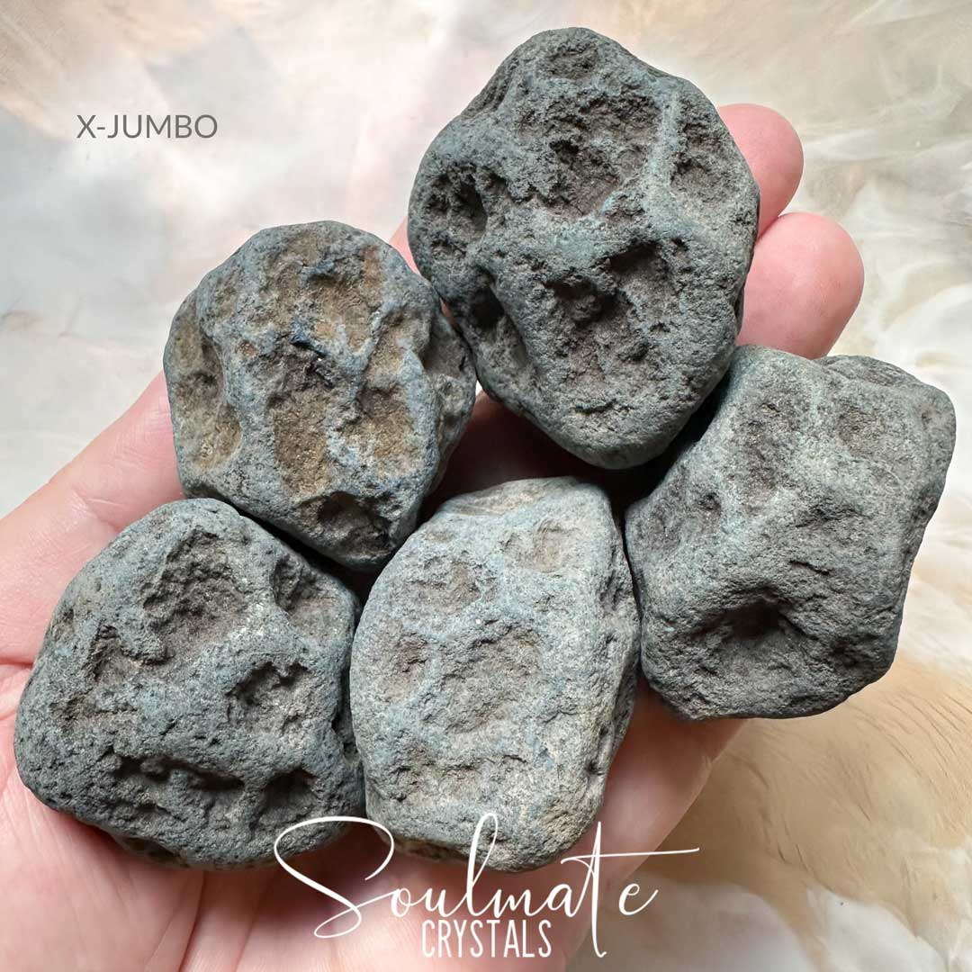 Soulmate Crystals Vivianite Raw Natural Stone Nodule, Blue Green Natural Stone Textured Pattern for Restoration, Soothe Tension, Calming, Rare Australian Mineral Specimen.