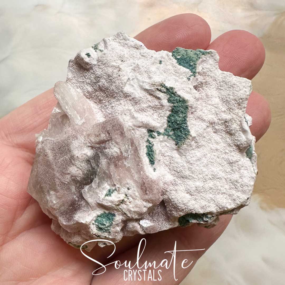 Soulmate Crystals Zeolite Apophyllite Green Pink Stilbite Raw Mineral Specimen First Quality, High Vibration Crystal for Cleansing, Serenity, Light, Harmonising, Energetic Transformation, Nurturing.