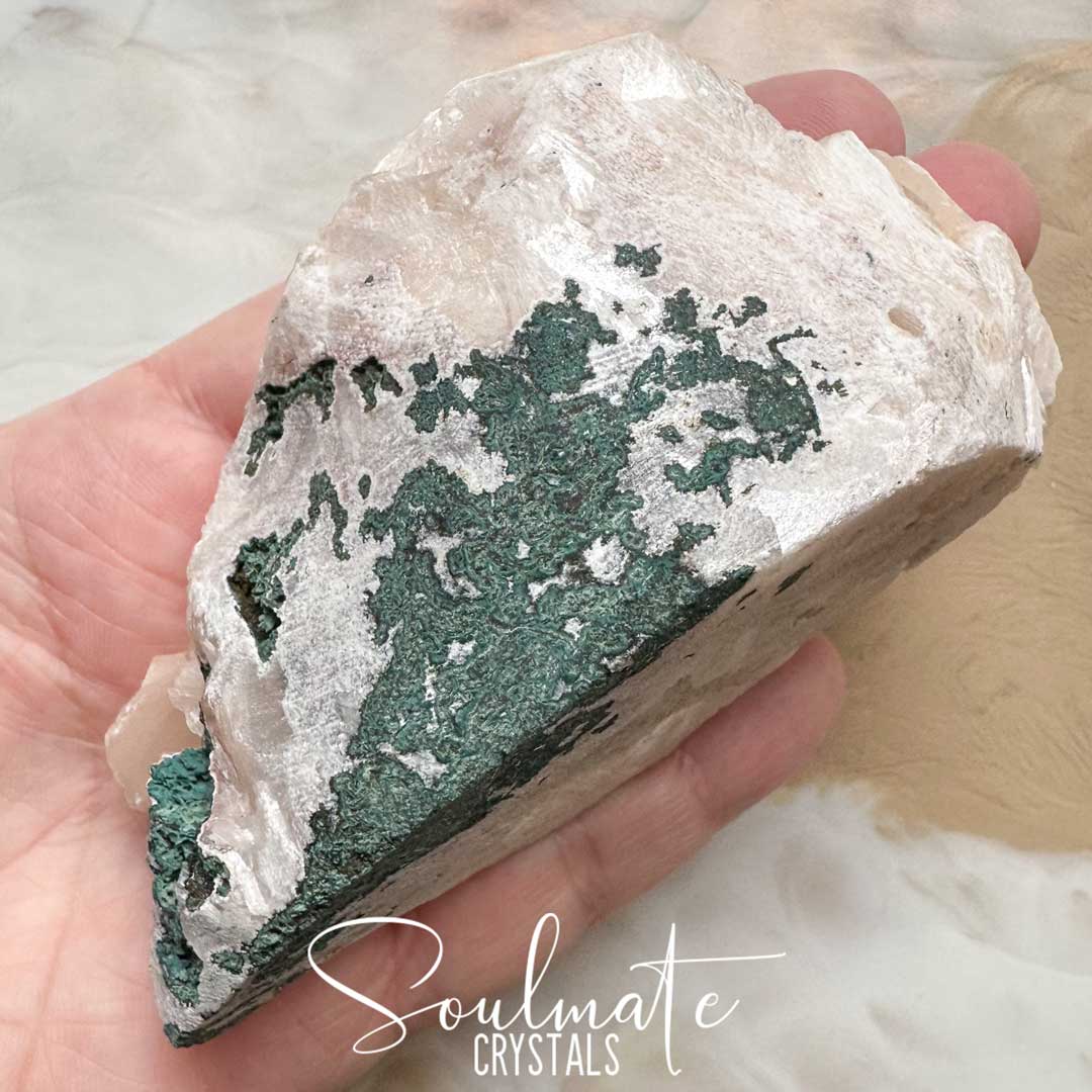 Soulmate Crystals Zeolite Stilbite Peach Puff Mini Cluster Raw Mineral Specimen, High Vibration Crystal for Harmony and Cleansing, Energetic Transformation Healing Crystals.