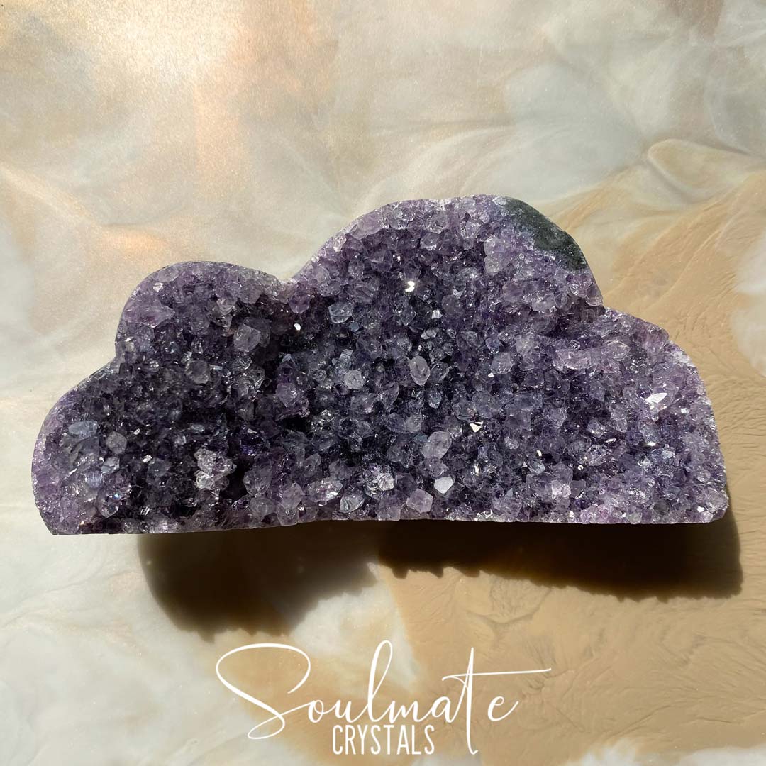 Soulmate Crystals Amethyst Raw Natural Crystal Cloud, Purple, Green and Black Crystal for Calm, Serenity and Reduce Anxiety