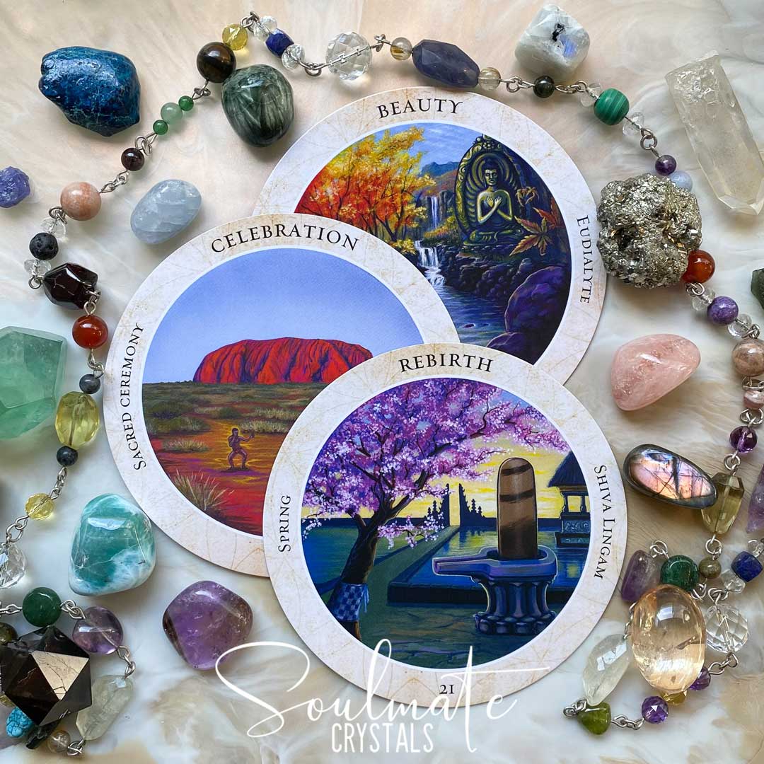Soulmate  Crystals Oracle Cards Crystal Medicine Oracle Rachelle Charman, Divination, Shamanism Cards, Shamanic Journeying, Oracle Card Deck