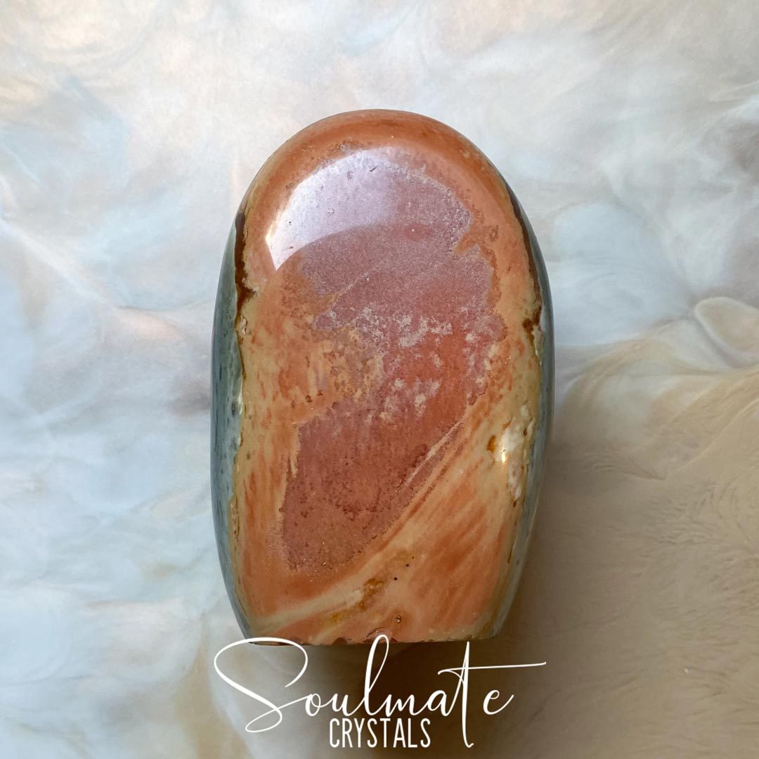 Soulmate Crystals Polychrome Desert Jasper, Pink, Multicoloured Earth-Toned Crystal for Earthy, Supportive, Stabilising, Belonging.