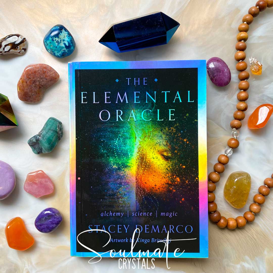 Soulmate Crystals The Elemental Oracle Card Deck Stacey Demarco, Boxed Set of Oracle Cards for Divination