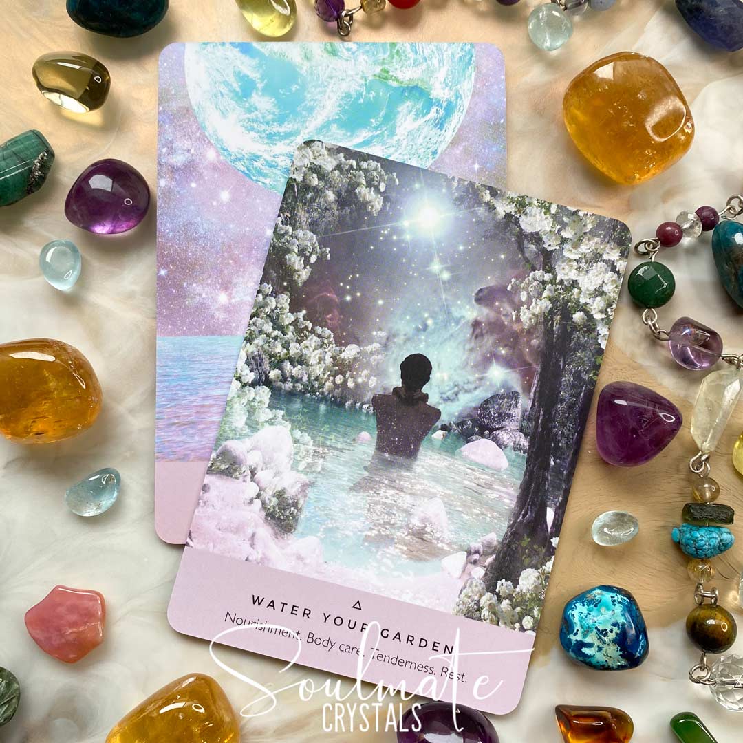 Soulmate Crystals The Starseed Oracle Card Deck Rebecca Campbell, Blue Oracle Card Boxed Set of Cards for Divination